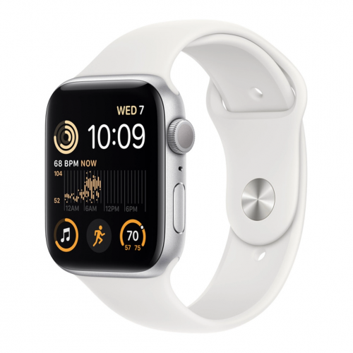 Apple Watch Nike SE 44mm GPS Silver Aluminium Case w.Pure Platinum/Black Nike Sport Band (MYYH2) б/у